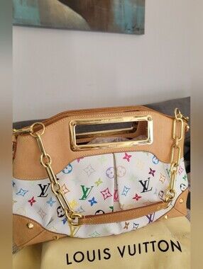 Authentic Vintage,Louis Vuitton,Multicolore Monogram Judy MM,Women Shoulder Bag.